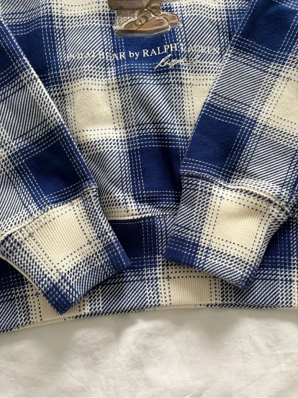 Polo Ralph Lauren Women’s Gingham Polo Bear Hoodie Small NWT - Picture 5 of 14